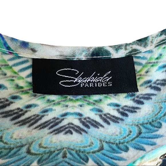 Shahida Parides ❤︎ Hi Low Silk Cami Dress ❤︎ Aqua Python Print ❤︎ Trendy Chic ❤︎ - Picture 11 of 15